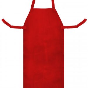 Svetsförkläde i rött läder – 600 x 1200 mm