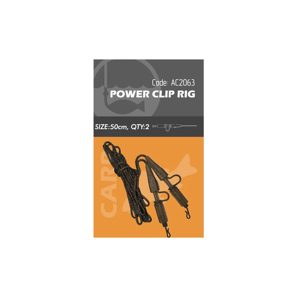 Life Orange Power Clip Rig 2-pack - Bild 2